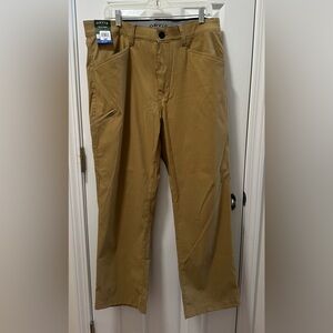 NWT Orvis Men's Tan Tech Pants